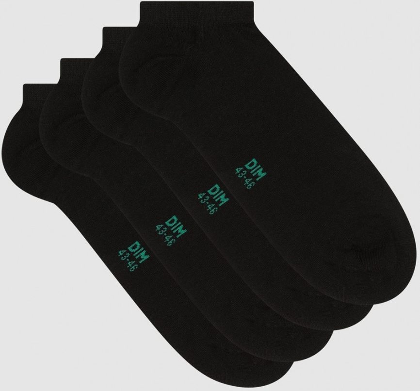Набор мужских носков DIM Green Bio Ecosmart (2 пары) (Черный) фото 2