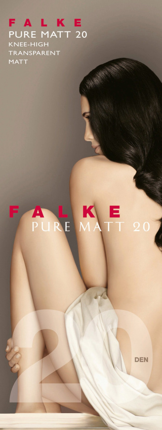 Гольфы женские FALKE Pure matt 20 (Черный) фото 2