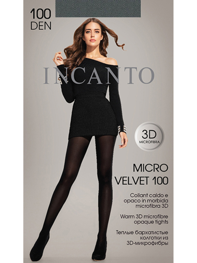 Колготки INCANTO Micro velvet 100 (Grafite) фото 1