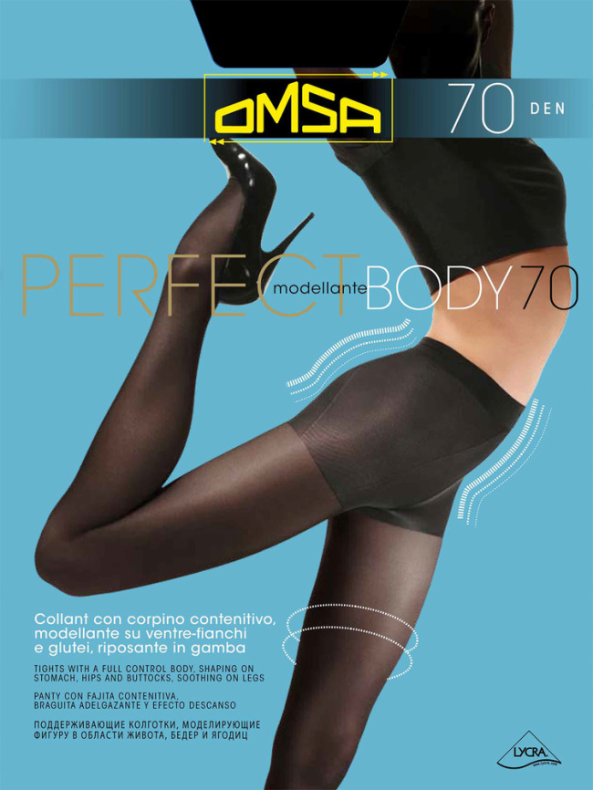 Колготки OMSA Perfect Body 70 (Nero) фото 2
