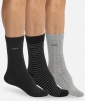 Набор мужских носков DIM Cotton Style (3 пары) (Черный/Антрацит/Серый) фото превью 1