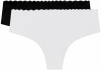 Набор женских трусов-слипов DIM Body Touch (2шт) (Черный/Белый) фото превью 1