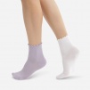 Набор женских носков DIM Modal (2 пары) (Белый/Лаванда) фото превью 1