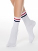 Женские носки CONTE Active (Белый-красный) фото превью 1