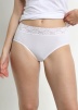 Набор женских трусов-слипов DIM Coton Plus F?minine (2шт) (Белый/Белый) фото превью 1