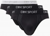 Набор мужских трусов-слипов DIM Sport (3шт) (Черный) фото превью 1
