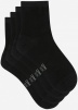 Набор женских носков DIM Basic Cotton (2 пары) (Черный/Черный) фото превью 2