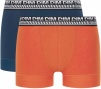 Набор мужских трусов-боксеров DIM 3D Stay and Fit (2шт) (Оранжевый/Синий) фото превью 1