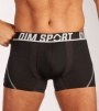 Набор мужских трусов-боксеров DIM Sport (3шт) (Черный/Серый/Фиолетовый) фото превью 2