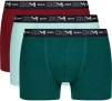 Набор мужских трусов-боксеров DIM Coton Stretch (3шт) (Мята/Зеленый/Бордо) фото превью 1