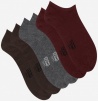 Набор мужских носков DIM Basic Cotton (3 пары) (Бордовый/Серый/Коричневый) фото превью 2