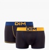 Набор мужских трусов-боксеров DIM Mix and Colours (2шт) (Черный-Синий/Черный-Желтый) фото превью 1