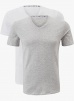 Набор мужских футболок DIM Green Bio Ecosmart (2шт) (Белый/Серый) фото превью 1