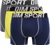 Набор мужских трусов-боксеров DIM Sport (3шт) (Серый/Синий/Зеленый) фото превью 1