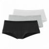 Набор женских трусов-слипов DIM Les Pockets (3шт) (Черный/Белый/Серый) фото превью 1