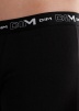 Набор мужских трусов-боксеров DIM Cotton Stretch (2шт) (Черный/Черный) фото превью 4
