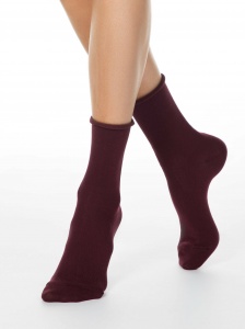 Женские носки CONTE Comfort (Темно-бордовый)