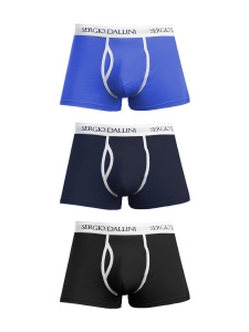 Набор мужских трусов-боксеров SERGIO DALLINI (Синий/Темно-синий/Черный)