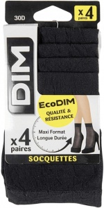 Набор женских носков DIM Green 30 (4 пары) (Черный)