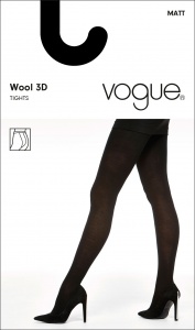 Колготки VOGUE Wool 3D (Black)