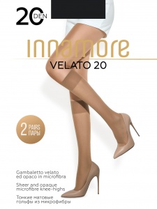 Женские гольфы INNAMORE Velato 20 (Nero)
