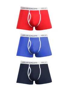 Набор мужских трусов-боксеров SERGIO DALLINI (Красный/Синий/Темно-синий)