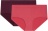 Набор женских трусов-слипов высокие DIM Les Pockets (2шт) (Розовый/Фиолетовый)