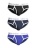 Набор мужских трусов-слипов SERGIO DALLINI (Темно-синий/Синий/Черный)