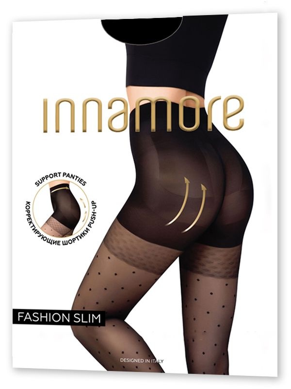 Колготки INNAMORE Fashion slim 40 (Nero) фото 2