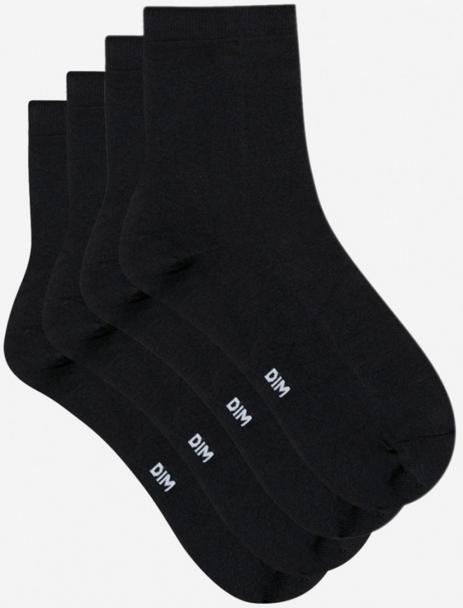 Набор женских носков DIM Skin Medium (2 пары) (Черный/Черный) фото 2