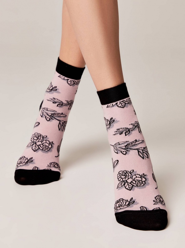 Женские носки CONTE Classic (Пепельно-розовый) фото 1