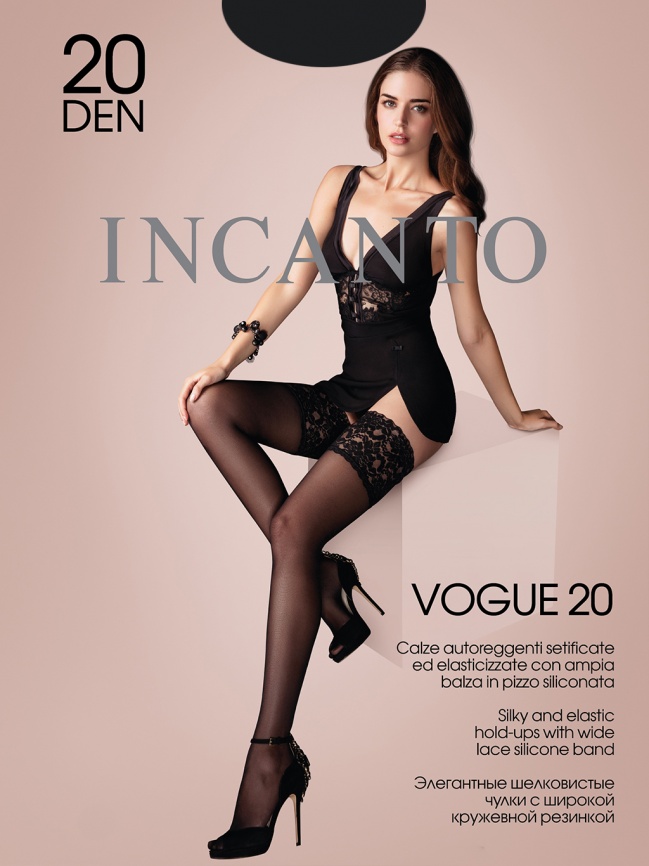 Чулки INCANTO Vogue 20 (Nero) фото 1