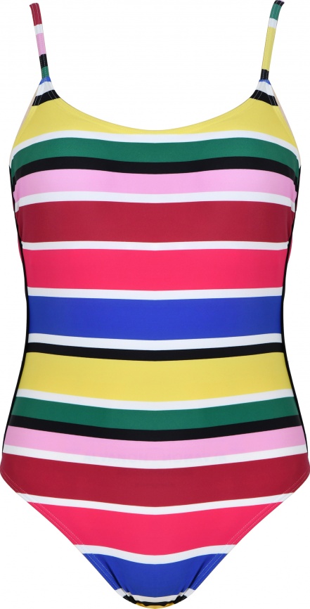 Слитный купальник с плотной чашкой NATURANA (Розовый/Зеленый/Фиолетовый) фото 4