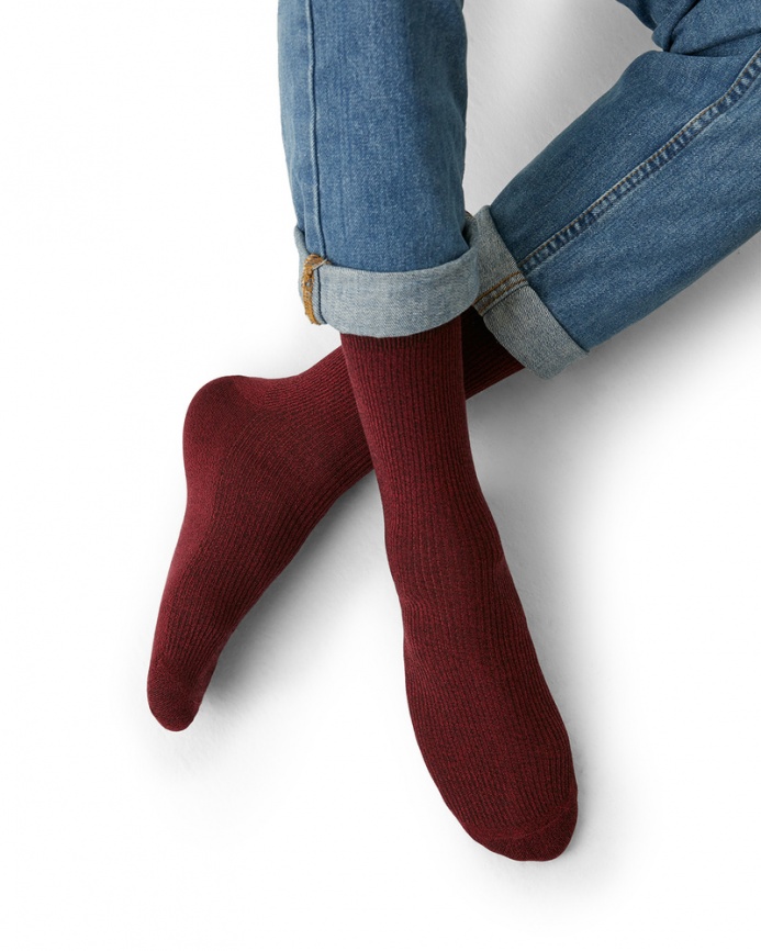 Мужские носки OMSA Classic (Bordo Melange) фото 3