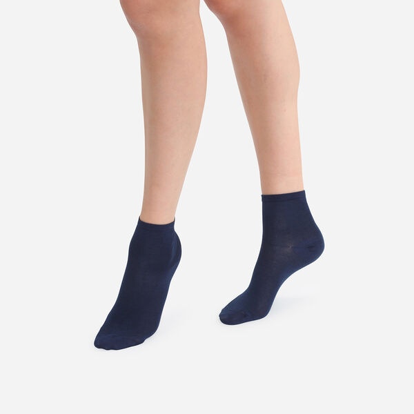 Набор женских носков DIM Mercerized Cotton (2 пары) (Синий) фото 1