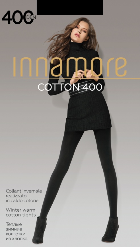 Колготки INNAMORE Cotton 400 (Nero) фото 2