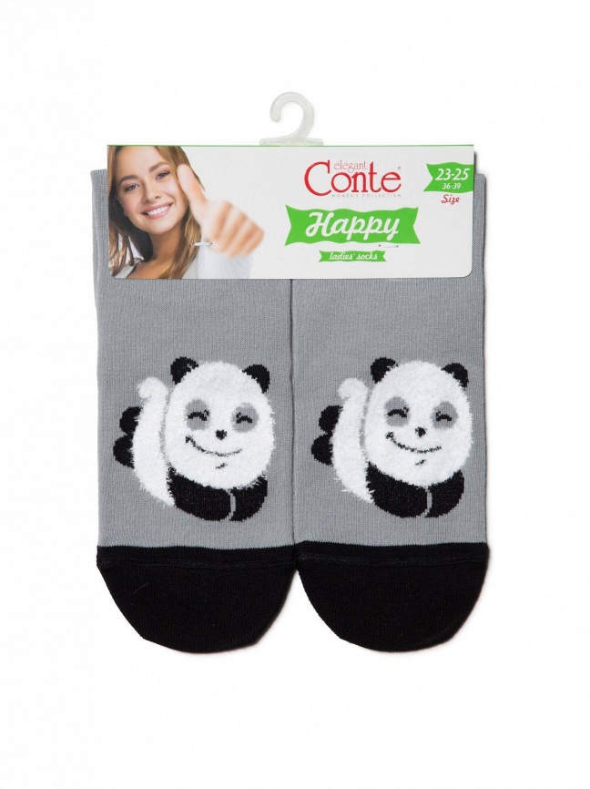 Женские носки CONTE Happy (Серый) фото 3