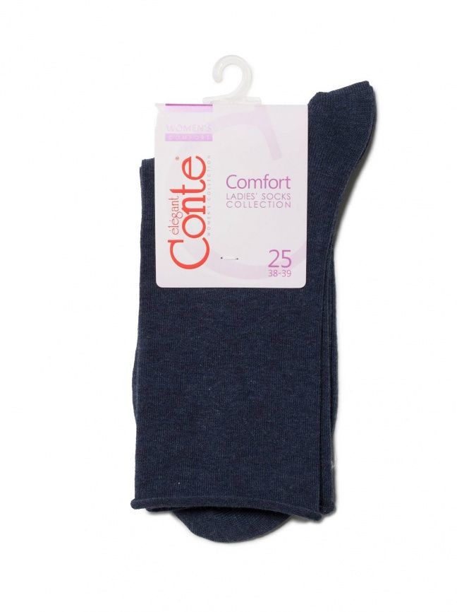 Женские носки CONTE Comfort (Темно-синий) фото 3