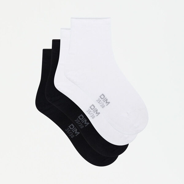 Набор женских носков DIM Modal (2 пары) (Черный/Белый) фото 2