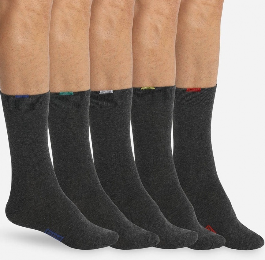 Набор мужских носков DIM EcoDIM (5 пар) (Серый) фото 1