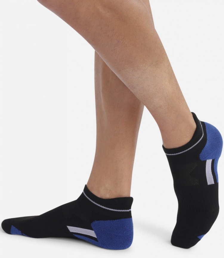 Набор мужских носков DIM X-Temp Sport (2 пары) (Черный/Синий) фото 1
