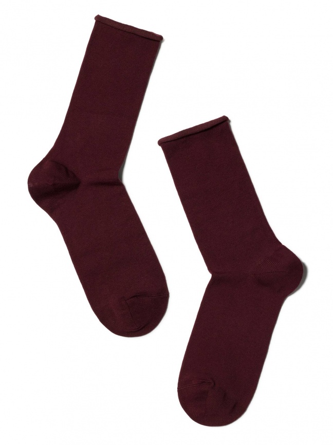 Женские носки CONTE Comfort (Темно-бордовый) фото 2