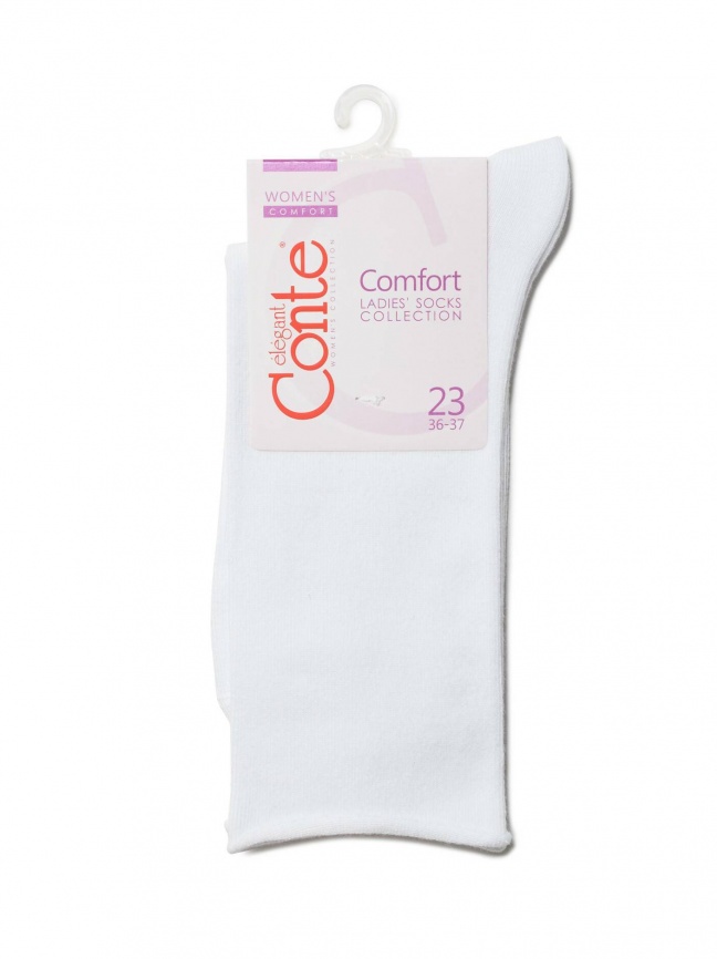 Женские носки CONTE Comfort (Белый) фото 3