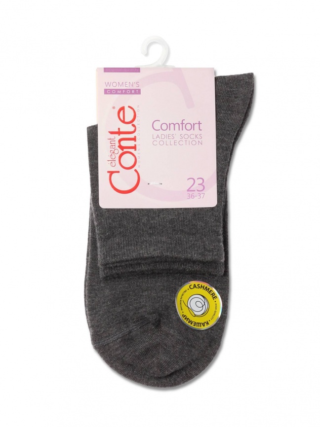 Женские носки CONTE Comfort (Темно-серый) фото 3