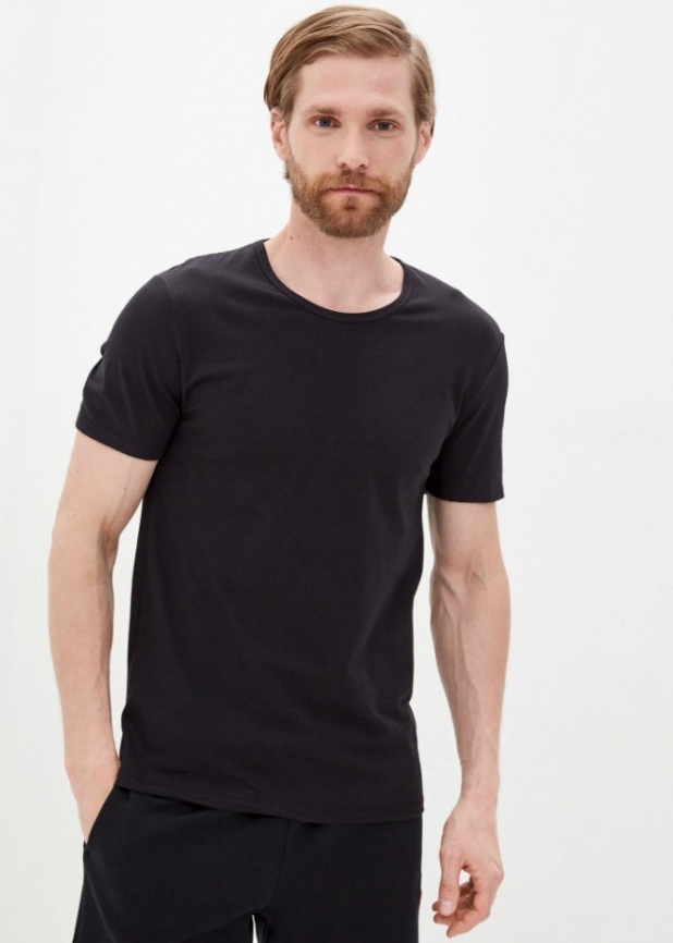 Набор мужских футболок DIM X-Temp (2шт) (Черный/Черный) фото 2