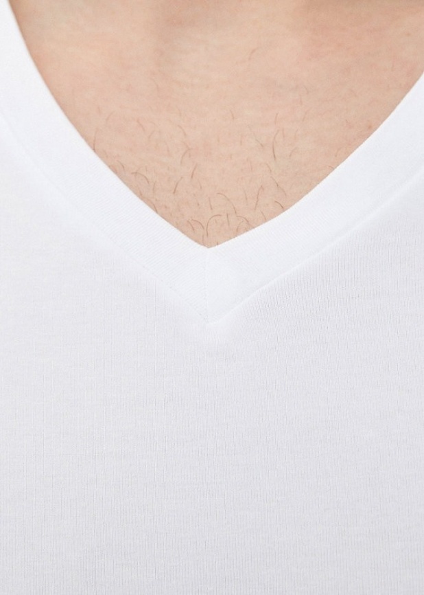 Набор мужских футболок DIM Green (2шт) (Белый/Белый) фото 4