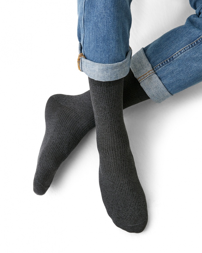 Мужские носки OMSA Classic (Grigio Melange) фото 3