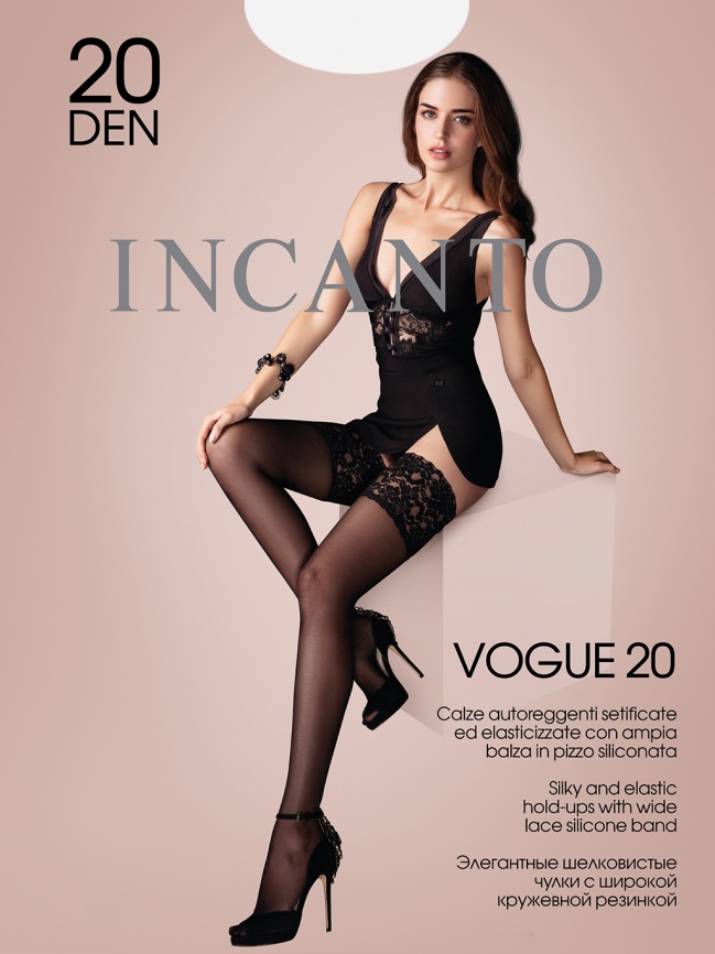 Чулки INCANTO Vogue 20 (Bianco) фото 1