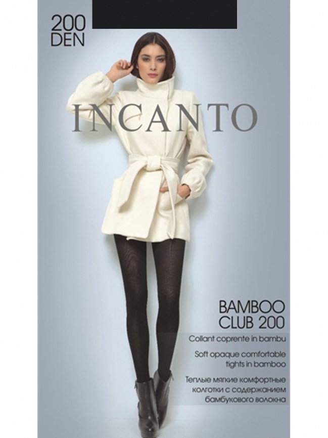 Колготки INCANTO Bamboo club 200 (Nero) фото 1