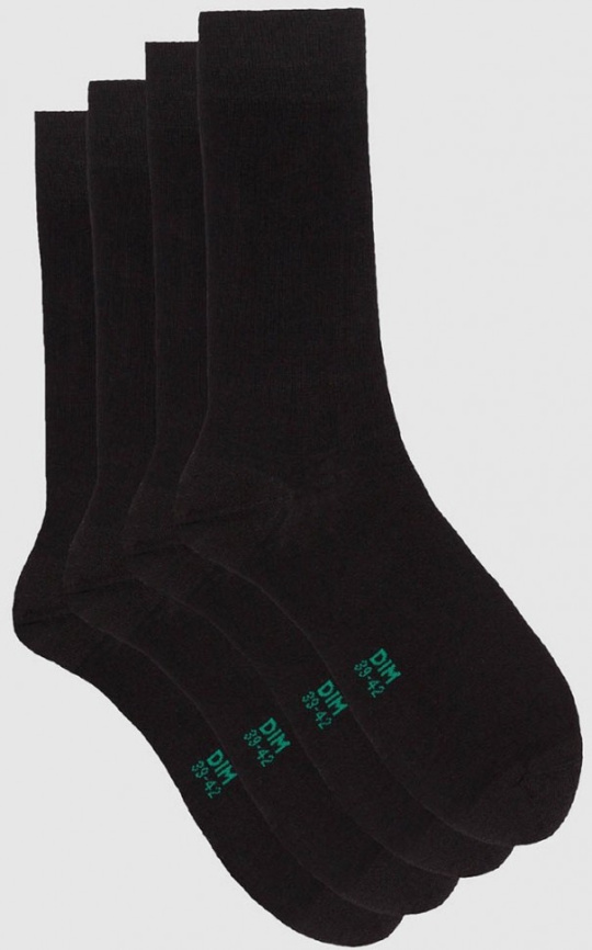 Набор мужских носков DIM Green Bio Ecosmart (2 пары) (Черный) фото 2